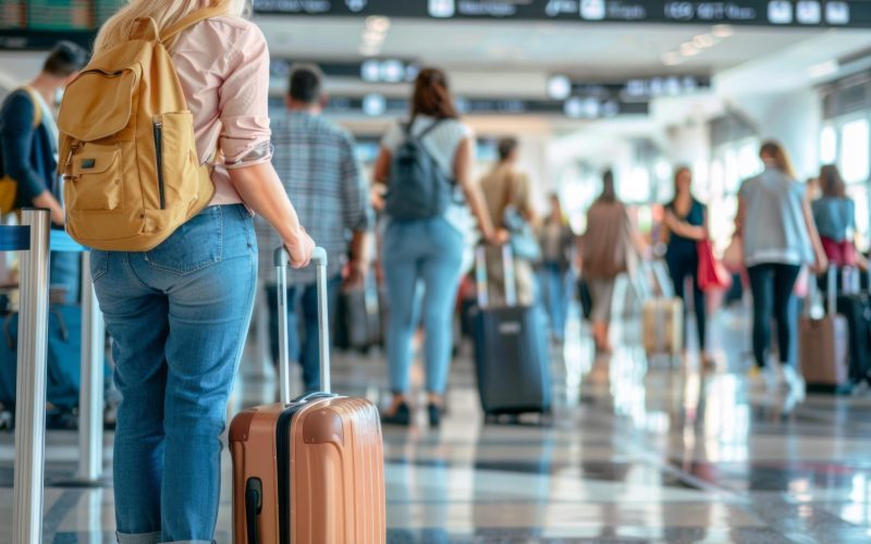 woman-with-yellow-backpack-is-walking-through-airport-with-other-people-min